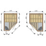 Сауна HARVIA VARIANT S1010 сосна S1010P